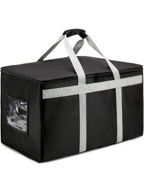 XXXL Insulated Delivery Bag Carrier - Commercial Grade, 23"x15"x14" for Food